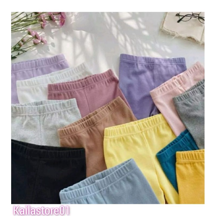 Celana Legging Anak bahan kaos Rayon ukuran XS-XXL Part 2