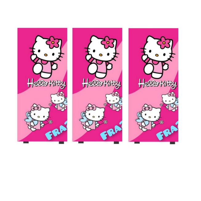 WALLPAPER STIKER FULL BODY KULKAS 1 PINTU HELLOKITTY WYNSTAR