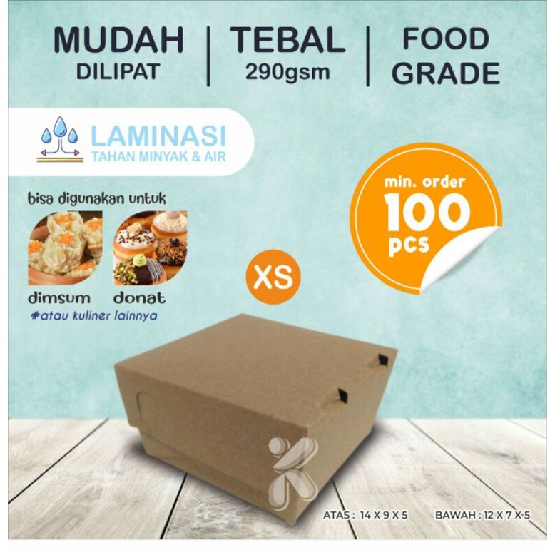 

LUCH PAPER KRAFT COKLAT ISI 100pcs / LAMINASY /. UKURAN ( XS )