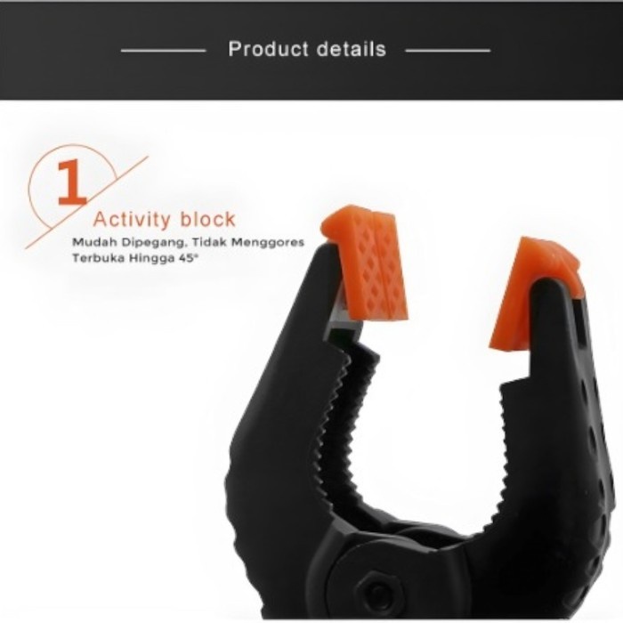 klip kayu clip penjepit Backdrop Clamp Studio Fotografi 2-9 Inch