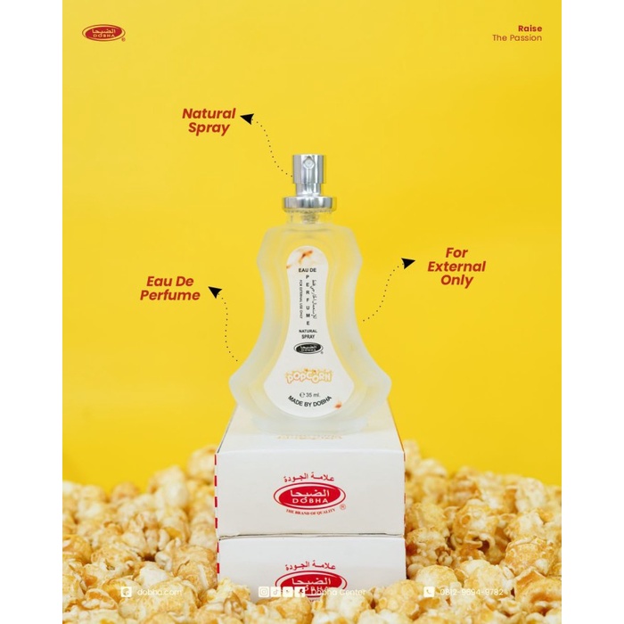 Parfum Minyak Wangi Dobha Spray Popcorn Pop Corn 35ml Original