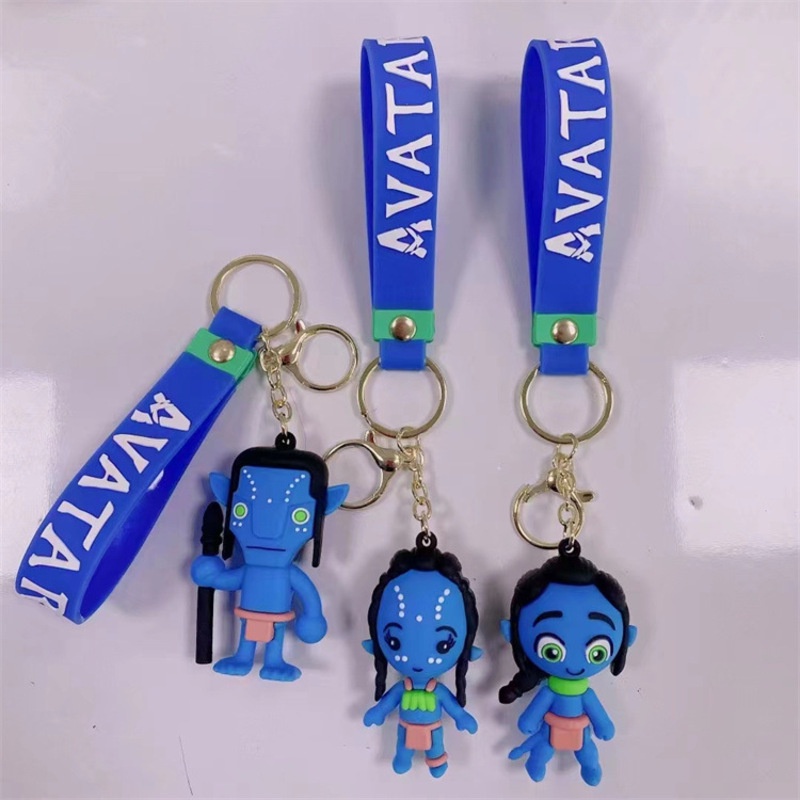 Movie Avatar Keychain Jake Sully Neytiri Figure Toys PVC Model Doll Pendant Keyring Kids Christmas Gift