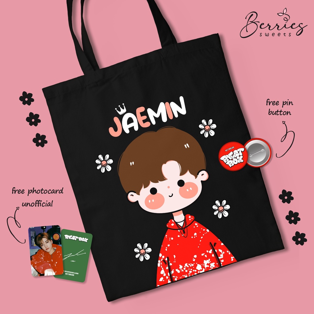 TOTEBAG NCT DREAM BEATBOX CHIBI SABLON DTF
