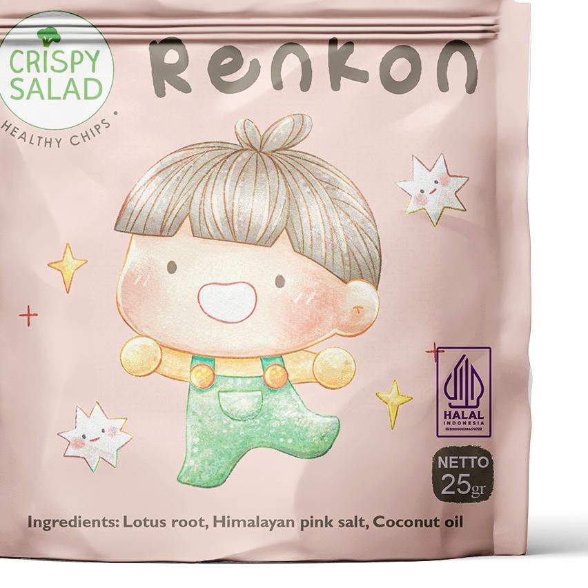 

TERBAIK Crispy Salad Renkon 25gr**