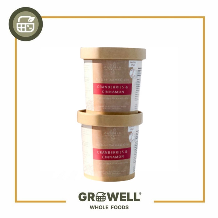 

⭐BISA COD⭐ OATBARN INSTANT OATMEAL CUP CRANBERRIES N CINNAMON 69GR