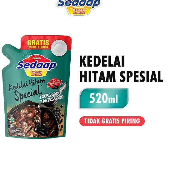 

12.12 Fasion sale SEDAAP Kecap Manis Kedelai Hitam Spesial Pouch 520ML murah