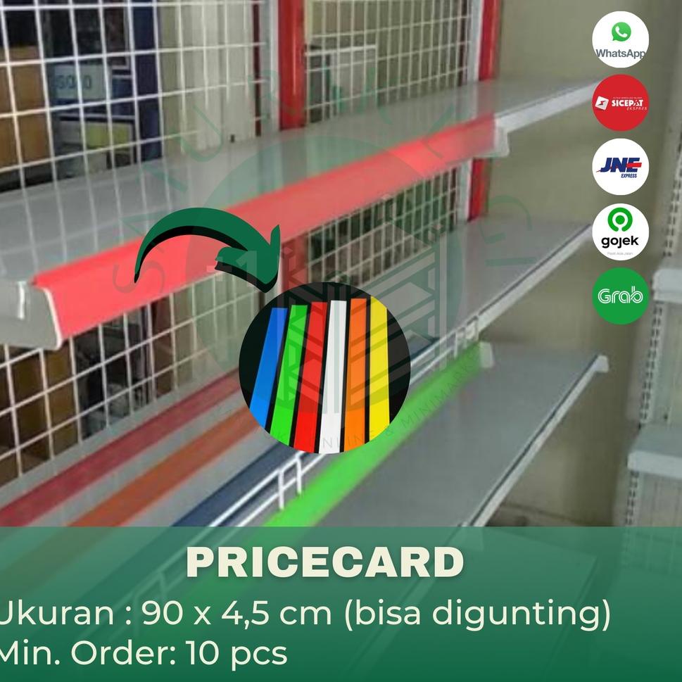 HOT Pricecard Mika Label Harga Rak Toko Supermarket Gondola