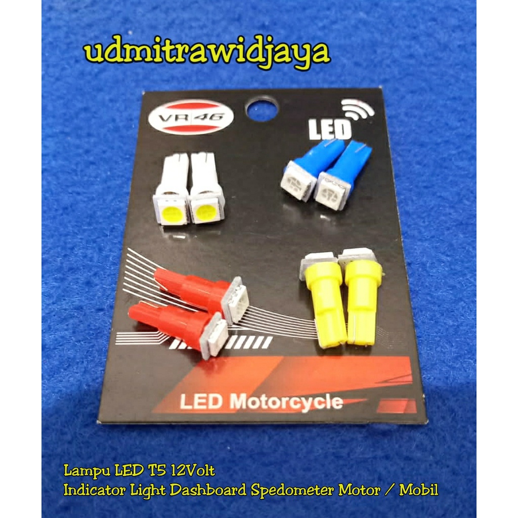 Lampu LED T5 DC12V Indicator Light Dashboard Speedometer Motor Mobil lampu indicator mobil lampu perseneleng lampu dasboard lampu bemper mobil