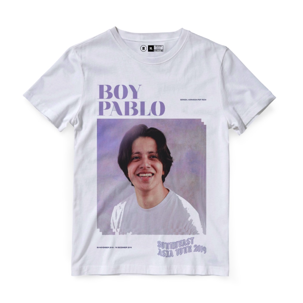 KAOS BOY PABLO 100% Cotton Boy Pablo T shirt Original