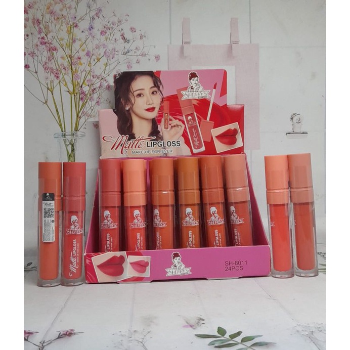 [ SATUAN ] SHERBY'S LIP MATTE TUTUP RATA 8011 BPOM