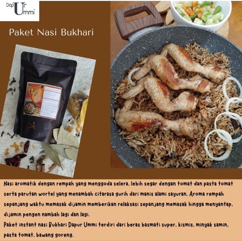 

PAKET NASI REMPAH BUKHARI (dimasak tanpa susu)
