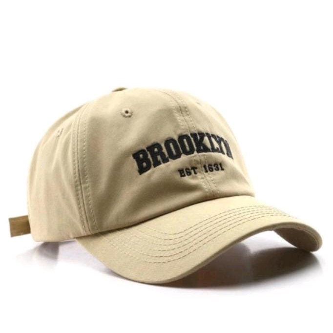 Topi Baseball Cap Unisex Bordir BROOKLYN EST 1631 Pria dan Wanita Termurah