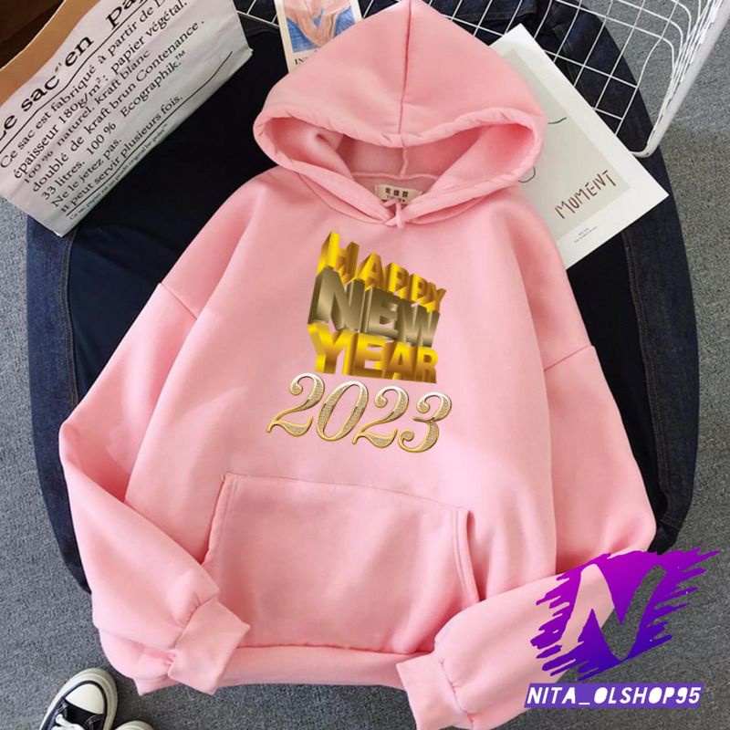 hoodie anak happy new year 2023