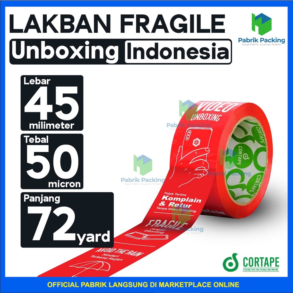 

Lakban Video Unboxing Bhs Indonesia New Collection Premium Quality Termurah Satuan