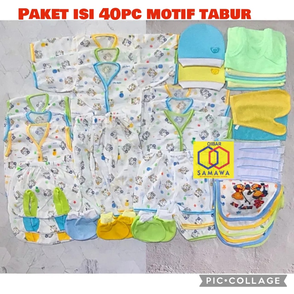 40 pcs Perlengkapan Bayi Baru Lahir Paket Hemat Ekonomis