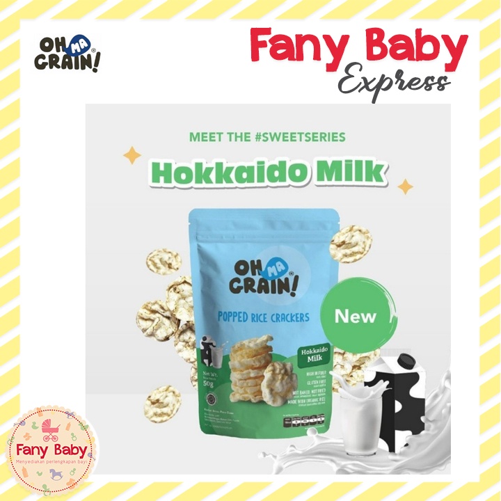 OHMA GRAIN! POPPED RICE CRACKERS - SNACK SEHAT