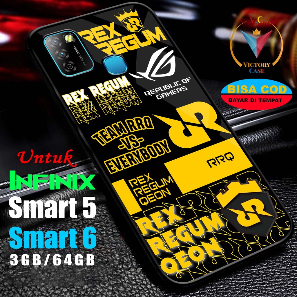 Case Hp Softcase glossy For INFINIX SMART 5 SMART 6 3GB/64GB  ESPRT Silikon glass Casing Handphone P