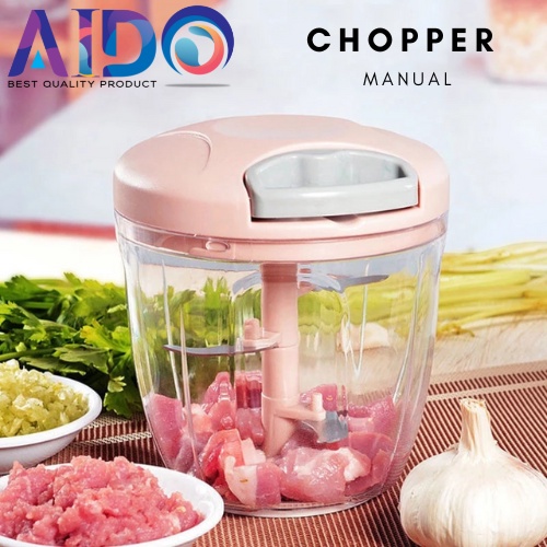 Chopper tarik blender manual tanpa listrik Chopper tangan pencacah bumbu / Mini cutter onion slicer original / Onion Chopper 201/502