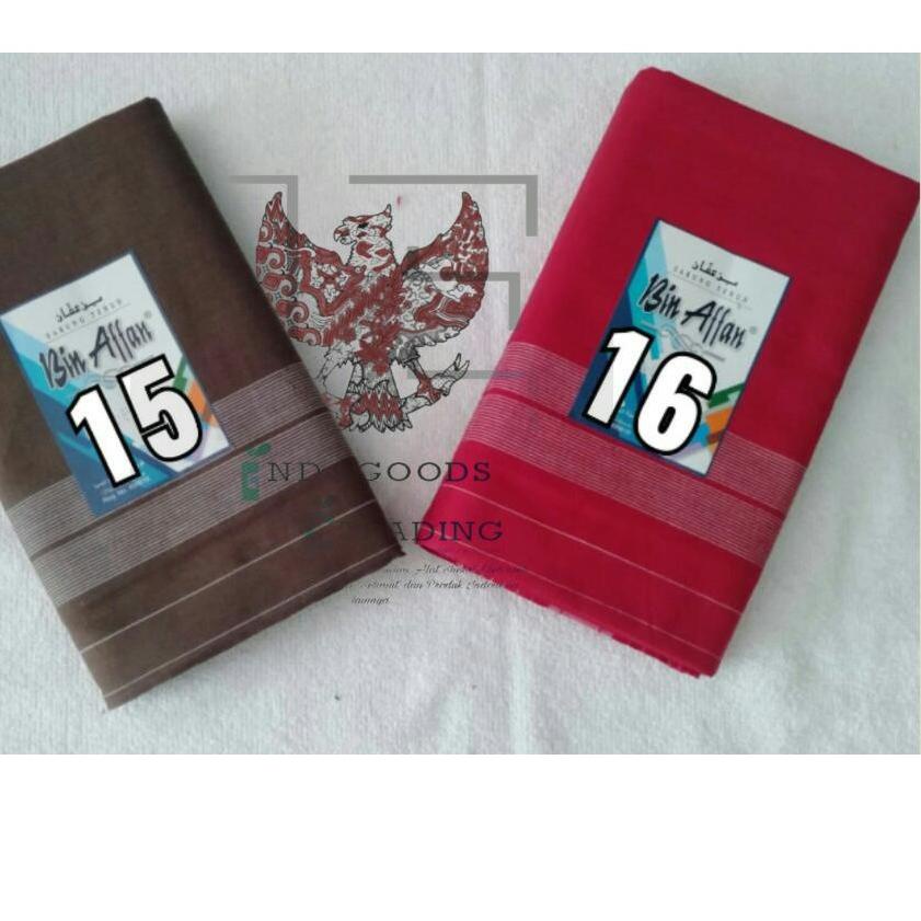 ➥ Sarung Bin Affan Polos Warna Tumpal Series [GROSIR/ECER MURAH] ㅆ