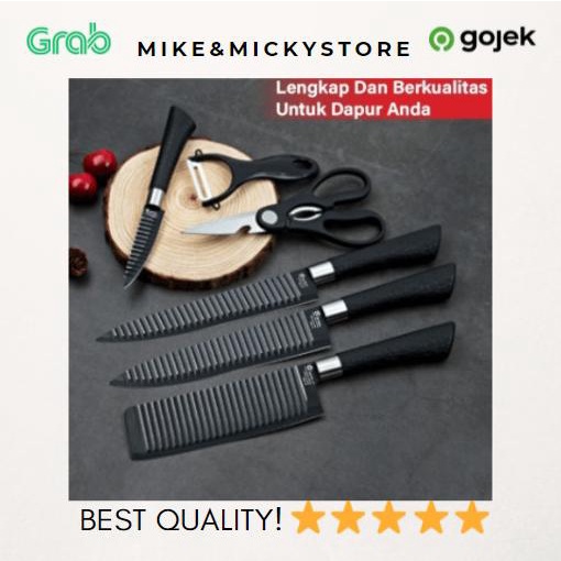 Sale Set Pisau Dapur 6 In 1 Original Termurah