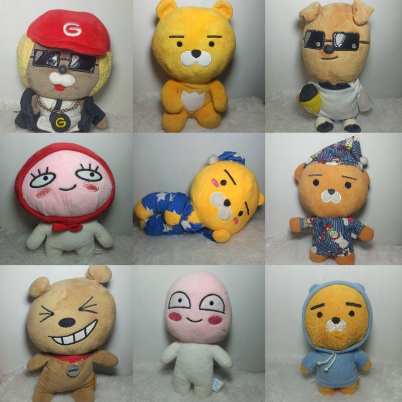 boneka pl import ryan kakao friends frodo apeach mr jay