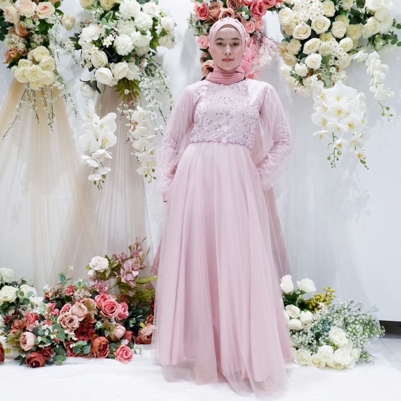 AZZANA dress / tulle polos - Open PO