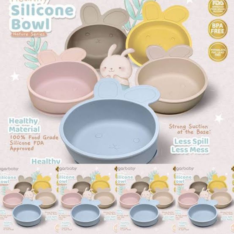 Sugar Baby Silicone Bowl Baby Rose / Mangkok Bayi / Peralatan Makan Bayi