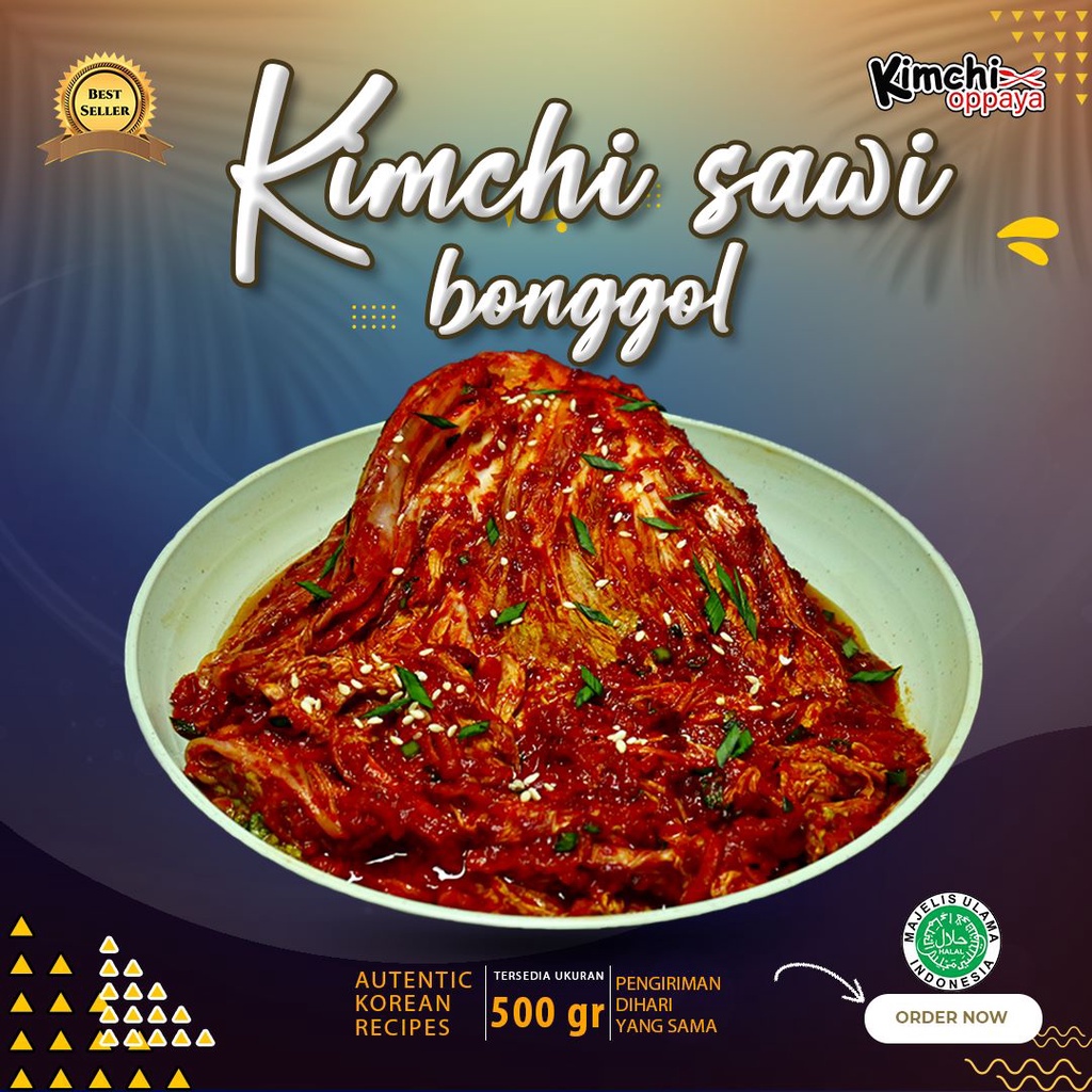 

Kimchi Sawi Korea Utuh Halal 500 Gr - Kimchi Bonggol