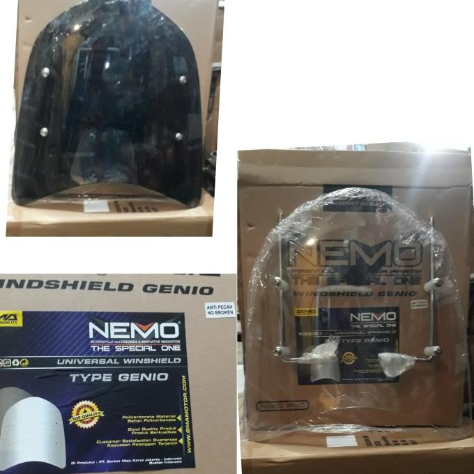 visor tameng angin motor beat tebal kaca pelindung angin nemo