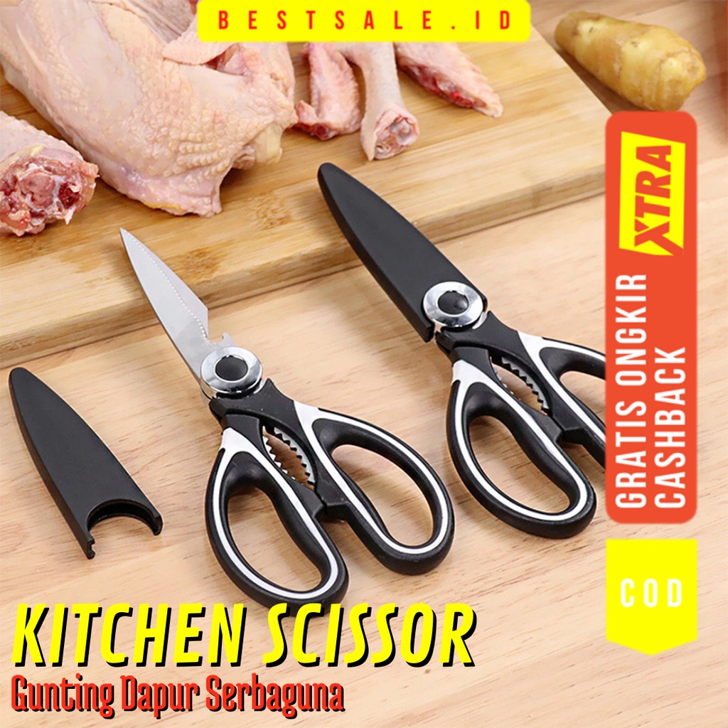 Gunting Daging - Gunting Sayur - Gunting Dapur Serbaguna - Gunting Stainless Steel