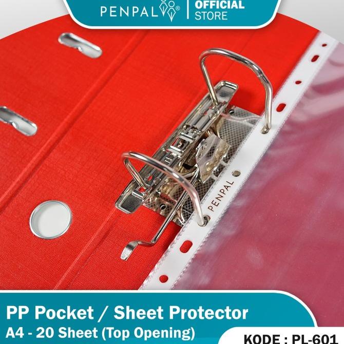 

Penpal Pp Pockets / Sheet Protector A4 Pl-601 [20 Sheets]