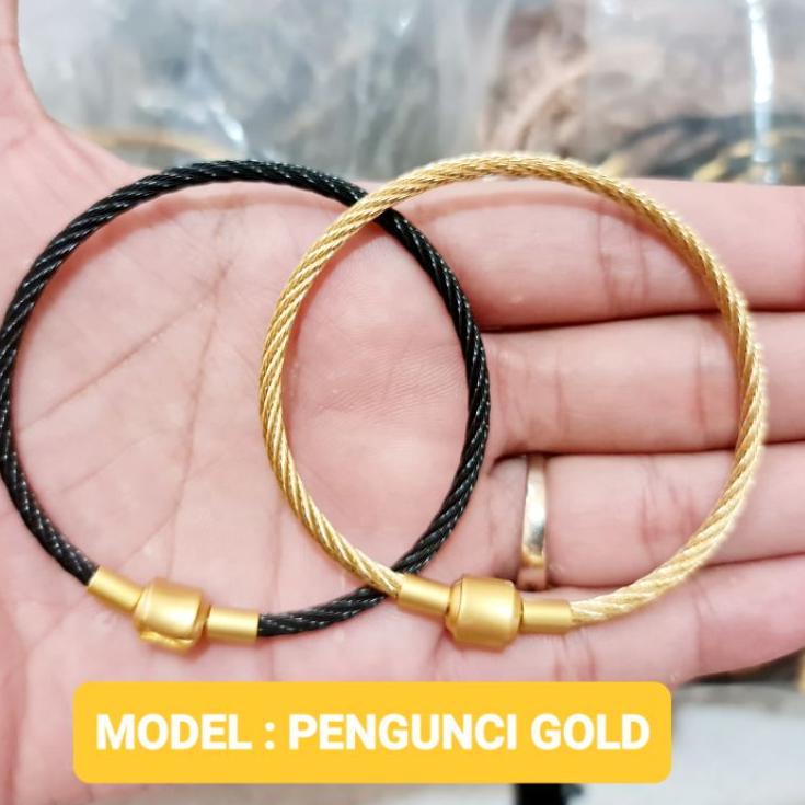 Limited Gelang Pandora Tali Kawat Lilit Premium Collection Waterproof Anti Karat