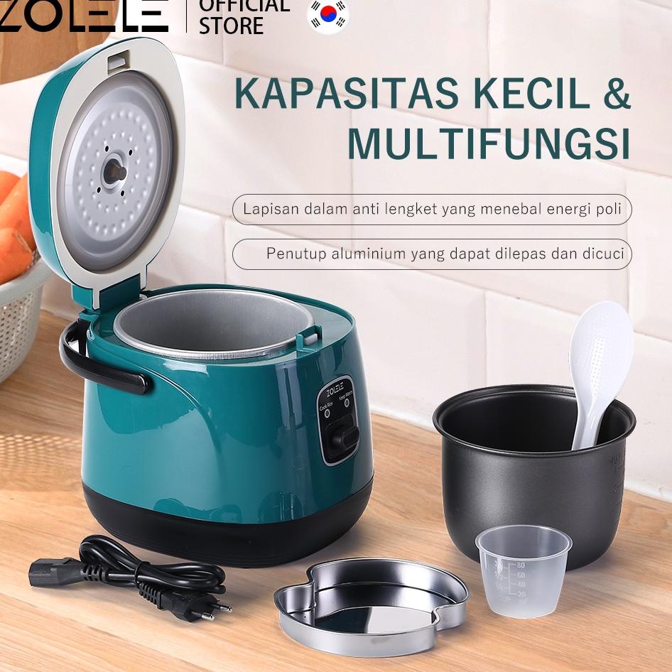 Menarik ZOLELE Rice Cooker Penanak Nasi Mini 1.2L Panci Listrik Magicom 2-3 Porsi Smart Micro Proces