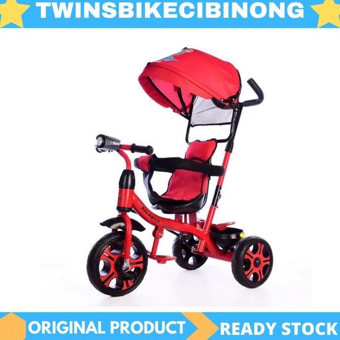 Sepeda Anak Roda Tiga Stroller Atlantis Jok Putar Musik #Original