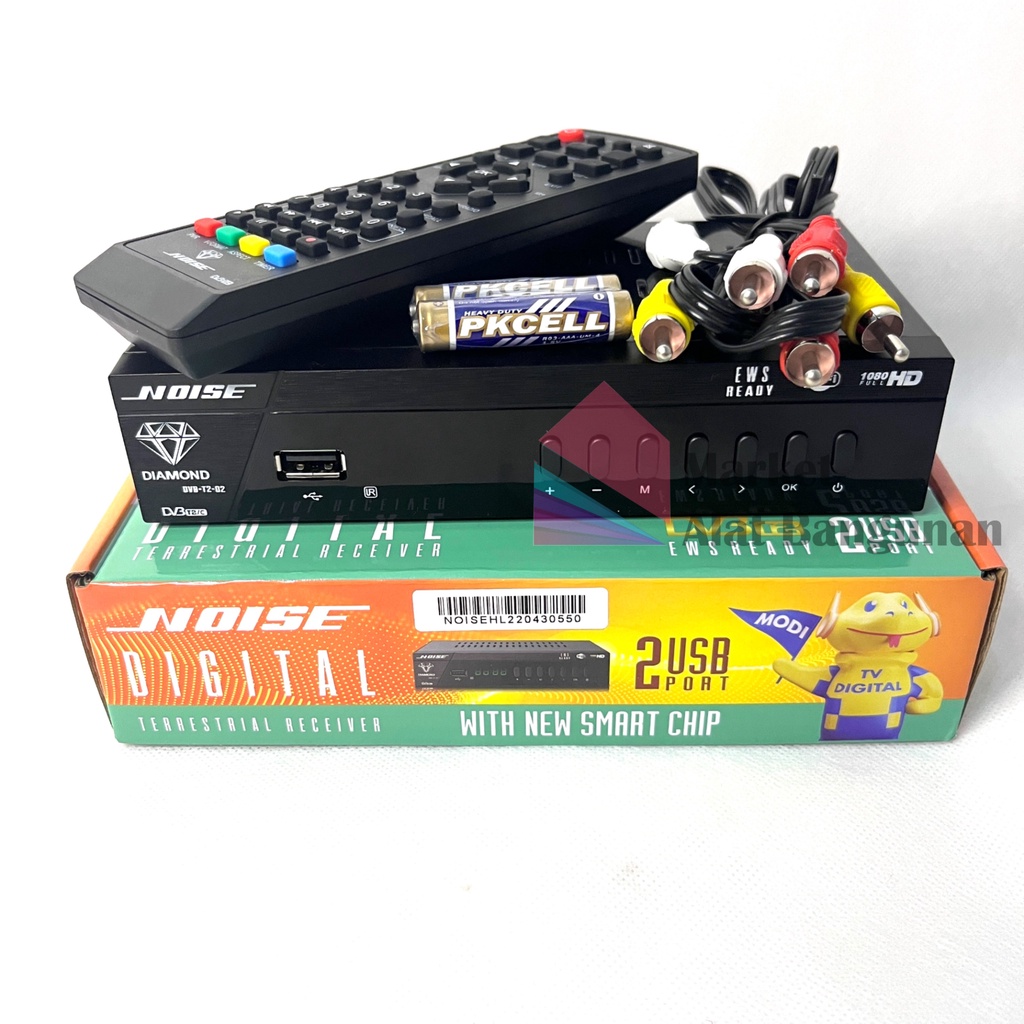 STB Set Top Box TV NOISE DIGITAL DVB T2 Full HD 1080P SNI Premium Edition  Bisa Internet WiFi / Pena