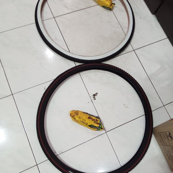 1 Set Ban 26 X 1 3/8 Luar + Dalam Swallow Sepeda Jengki / Jepang Balap