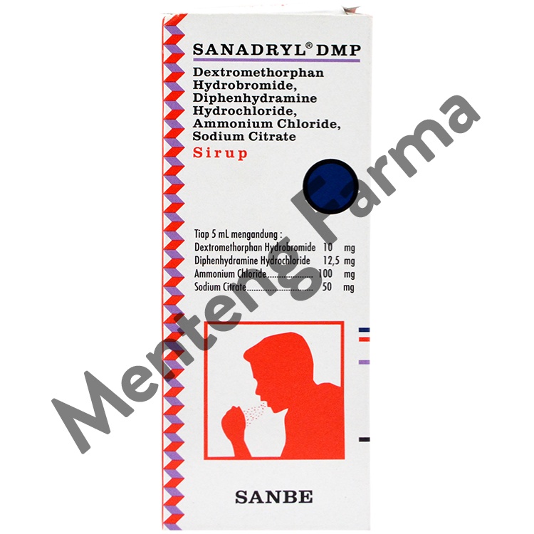 Sanadryl DMP Sirup 60 mL - Obat Batuk Kering dan Batuk Alergi