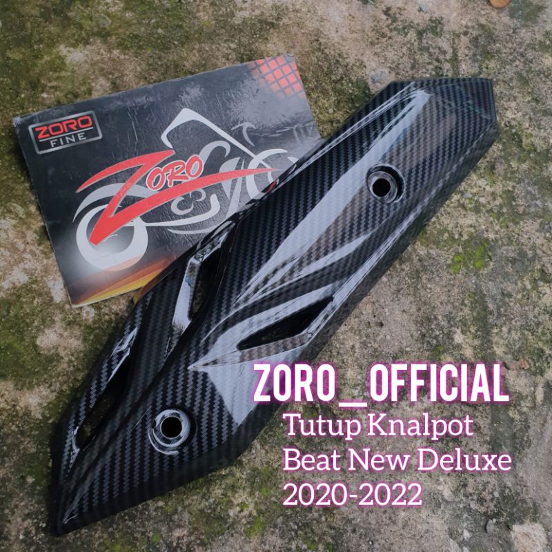 Cover Carbon Tutup Knalpot Beat New Deluxe / Beat Street 2020-2021 ZORO