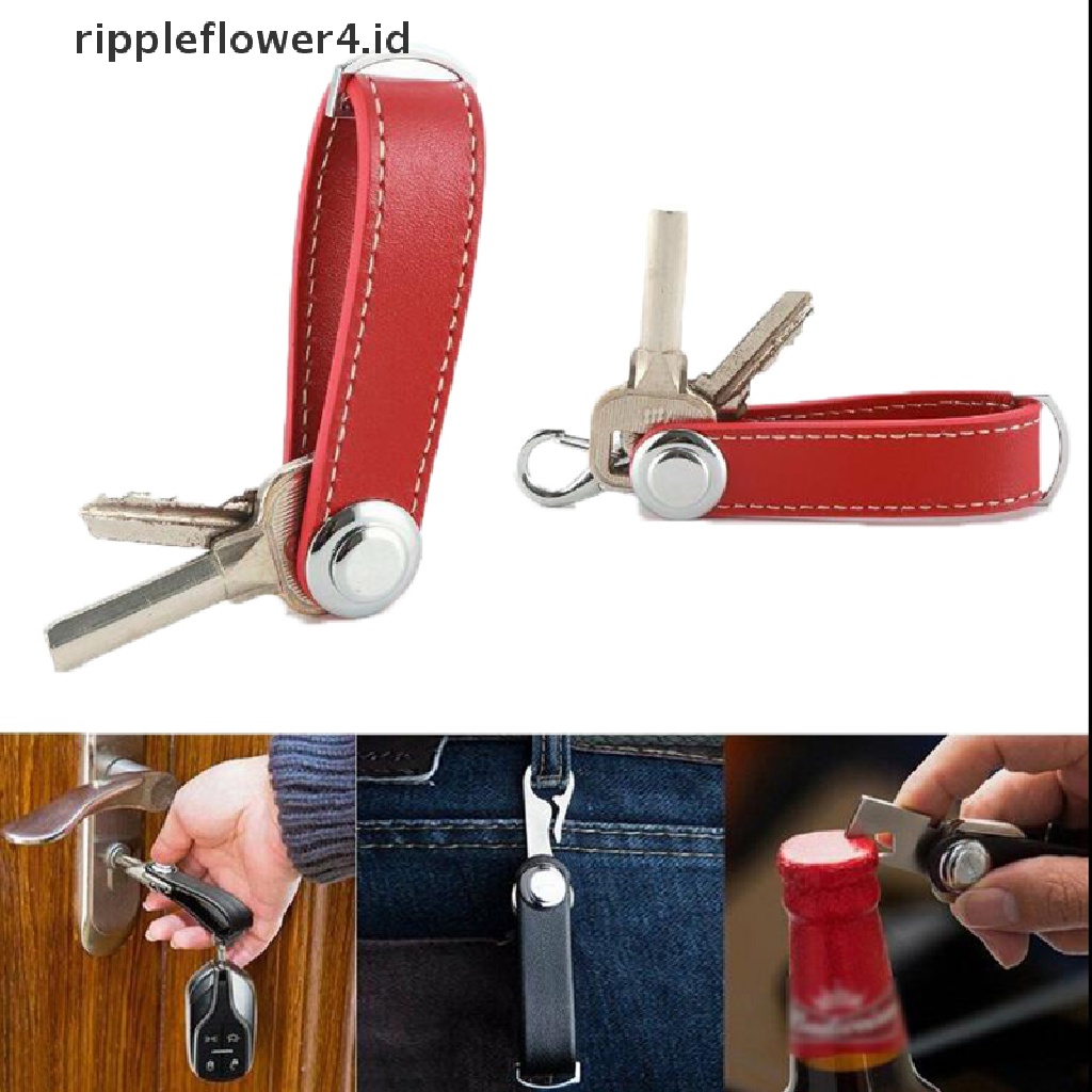 {rippleflower4.id} Portable compact key ring smart holder keys organizer Klip Gantungan Kunci Alat Saku  ~