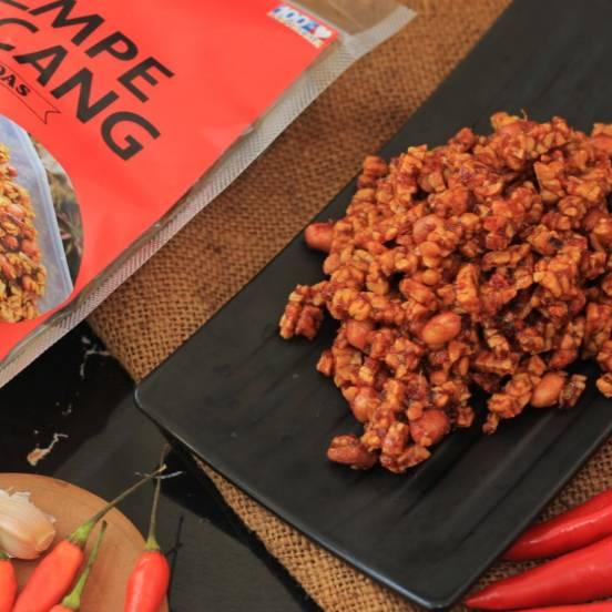 

Quality Control✅LAUK KERING PRAKTIS - KERING TEMPE KACANG TERI PEDAS 350GR|RA3