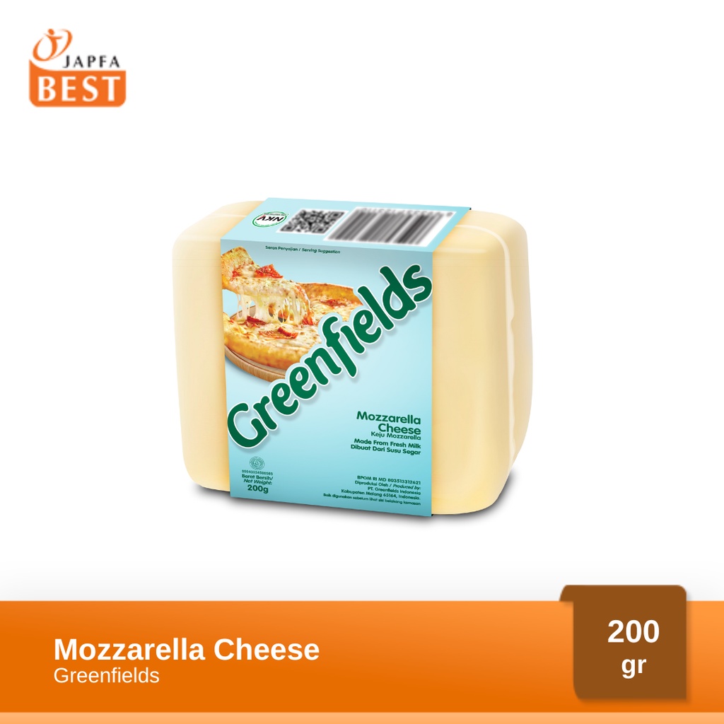 Greenfields Keju Mozarella Block 200 gr