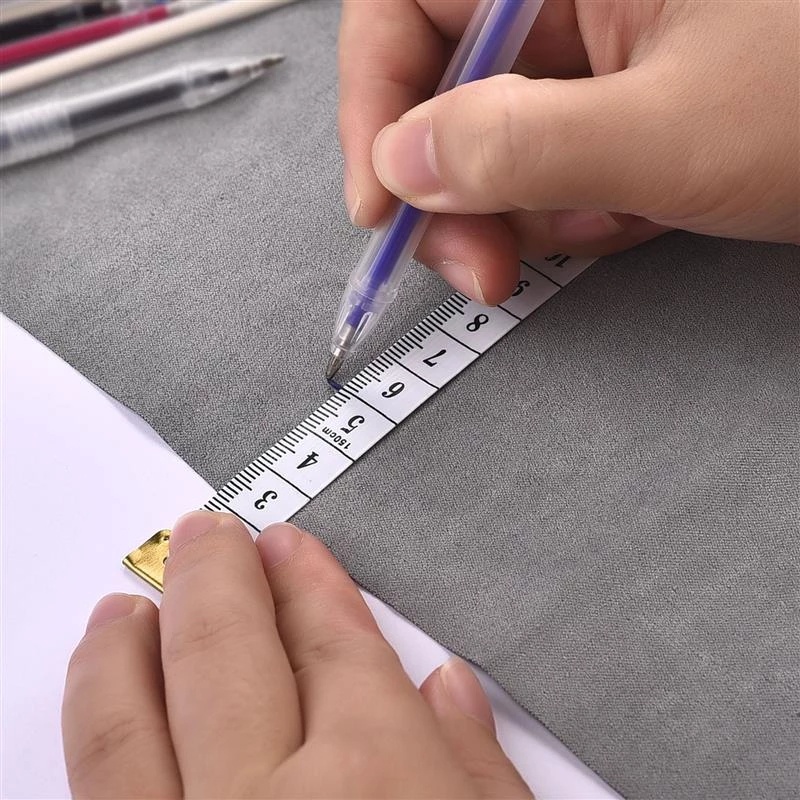 Pen Penanda Penghilang Suhu Penanda Garis DIY Craft Jahit Aksesoris 10Pcs/Set Pen Penanda Tahan Panas Pena Kain Penghilang Suhu