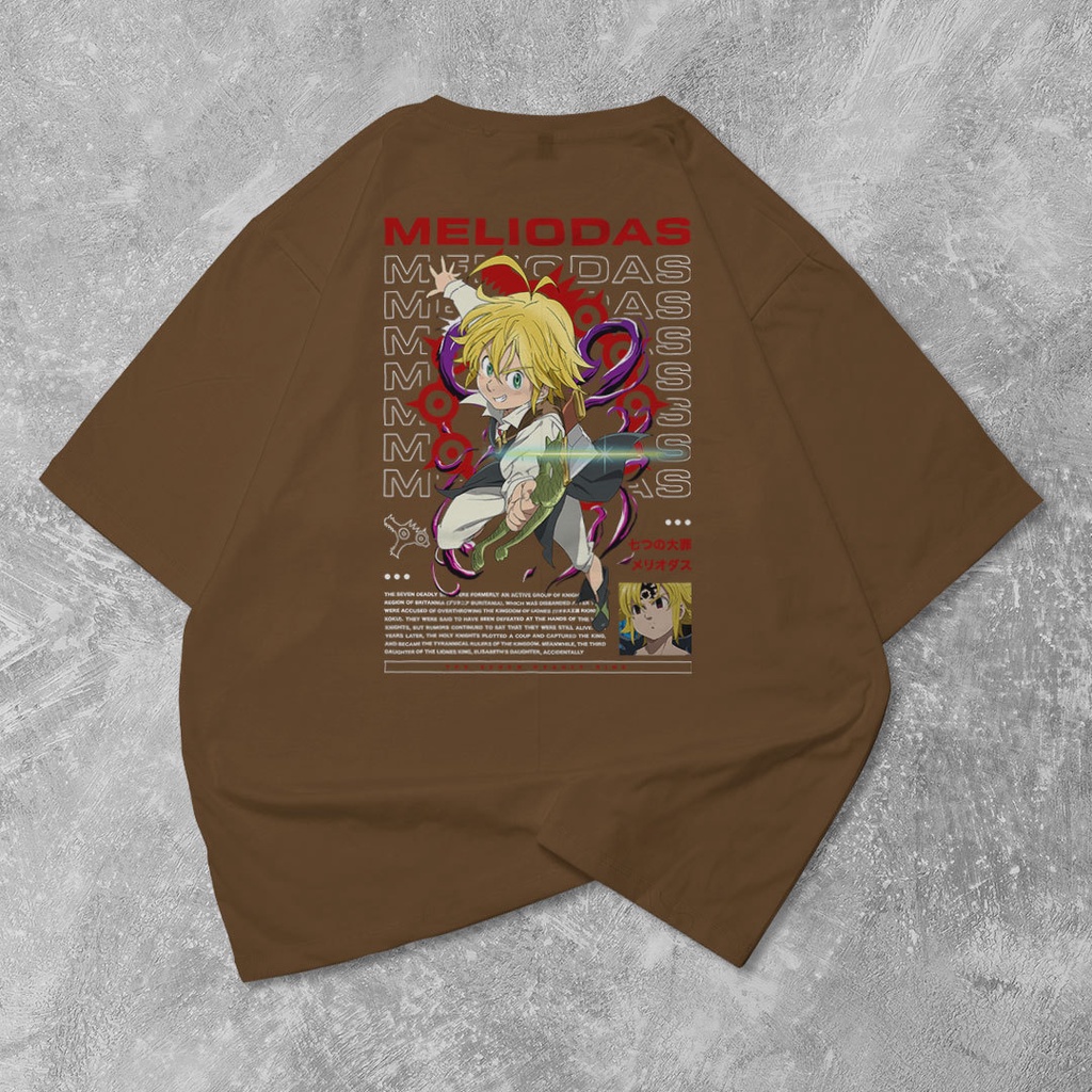 Fortglass Melidos Kaos Oversize T-Shirt Cowok Premium