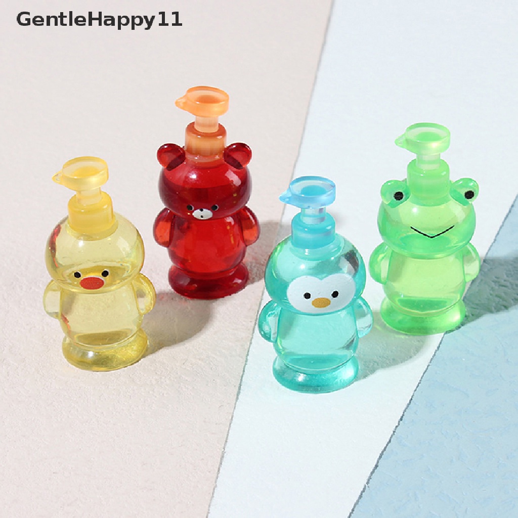 GentleHappy Dollhouse Miniature Cartoon Animal Hand Sanitizer Bottle Model DIY Accessories id