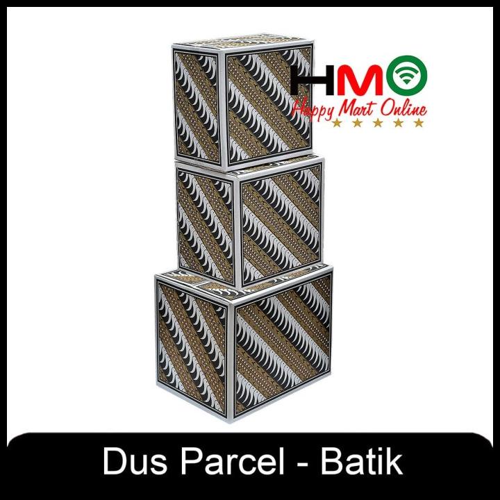 

Kardus Parcel Lebaran Motif Batik Ukuran Kecil Kardus Lebaran Gift Box