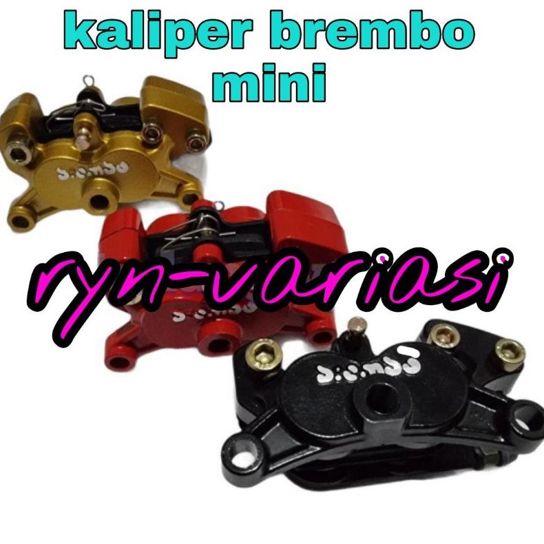 PRODUK- KALIPER BREMB0 4P MINI UNIVERSAL KALIPER CAKRAM PALABABI BREMBO MINI PNP BREKET 2P KUPU KUPU