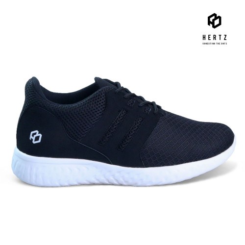 Sepatu Sneaker Pria terbaru H 2252 sepatu kets casual brand hertz original murah berkualitas warna hitam