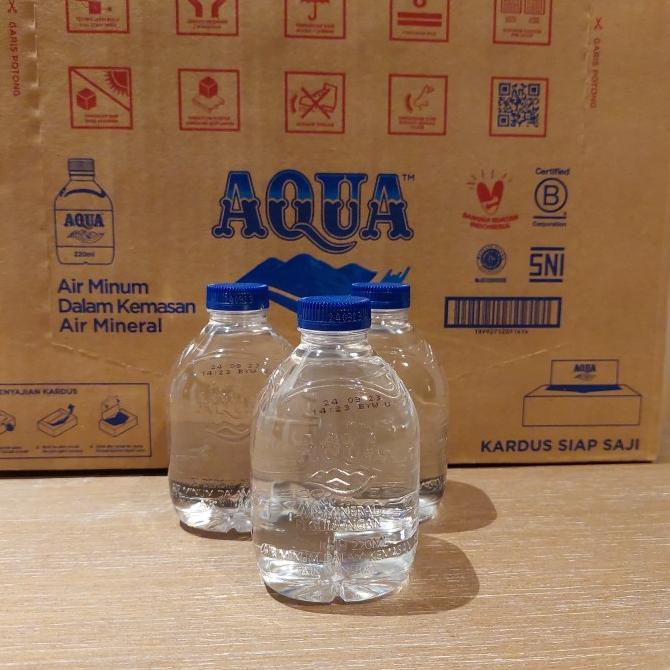 Jual Aqua Botol Mini 220ml Kemasan Baru Ecer Shopee Indonesia 1455