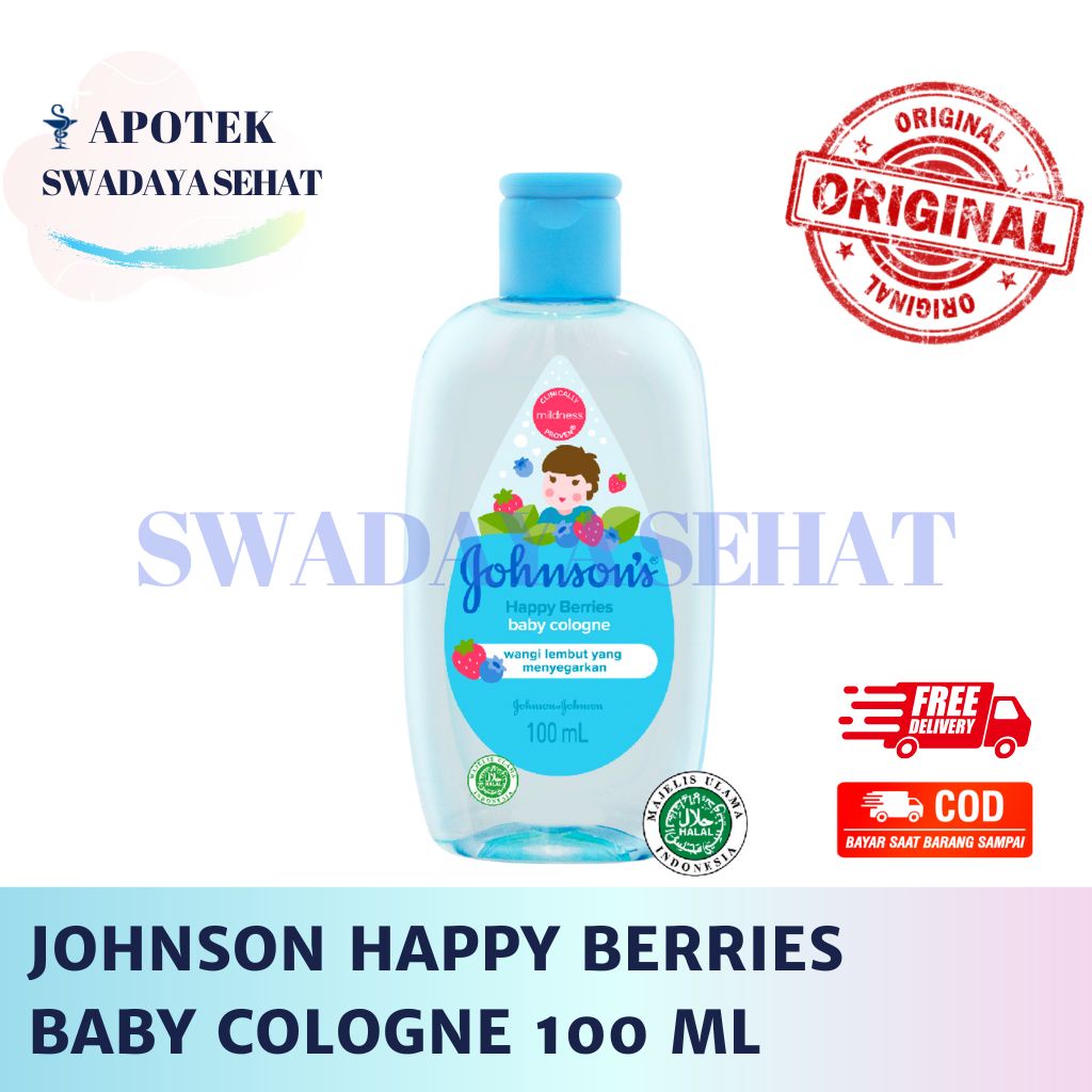 JOHNSON BABY COLOGNE 100ML BLOSSOMS POWDER 150GR+50GR Brisa Summer Happy Berries - Parfum Minyak Bedak Bayi