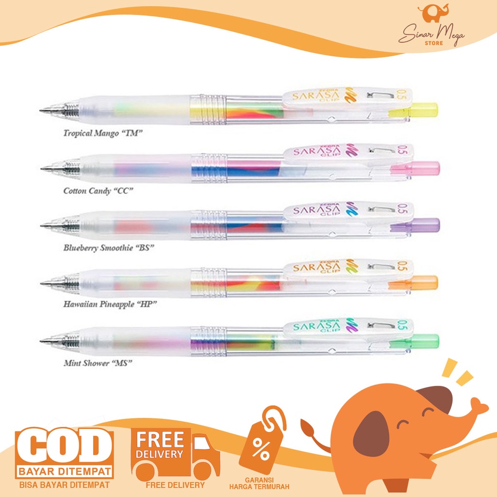 

Sarasa Pulpen Gel Pen Zebra Sarasa Clip Marble Limited Edition 0,5mm Lucu Murah